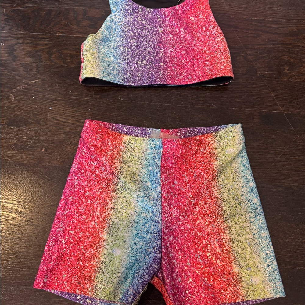 Terez Rainbow Glitter Kids Matching Set